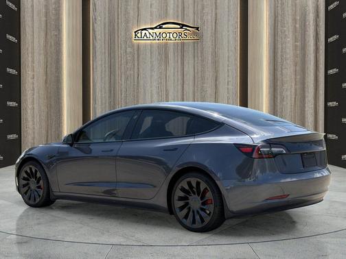 Gray 2022 Tesla Model 3 Performance