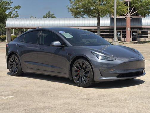 Gray 2022 Tesla Model 3 Performance