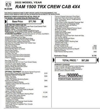 2022 RAM 1500 TRX
