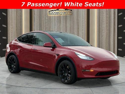 Red Multi-Coat 2021 Tesla Model Y Long Range Dual Motor All-Wheel Drive