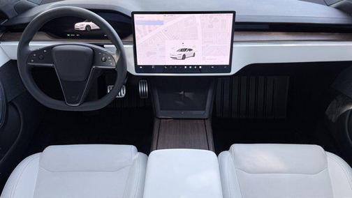 Pearl White Multi-Co 2023 Tesla Model S Standard Range