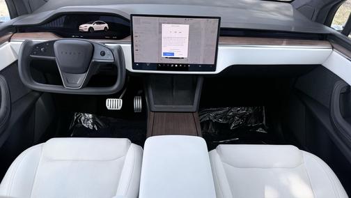 Pearl White Multi-Co 2022 Tesla Model X Dual Motor All-Wheel Drive
