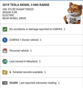 2019 Tesla Model 3 Mid Range
