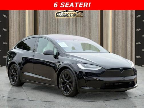 Solid Black 2022 Tesla Model X Plaid Tri Motor All-Wheel Drive
