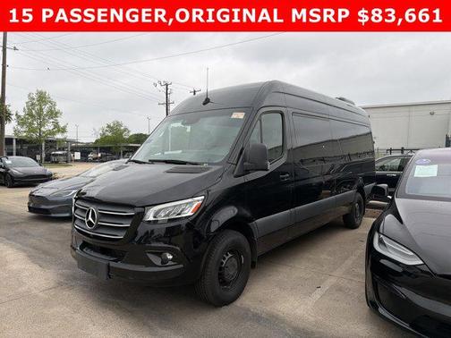 Obsidian Black Metal 2023 Mercedes-Benz Sprinter 2500 High Roof