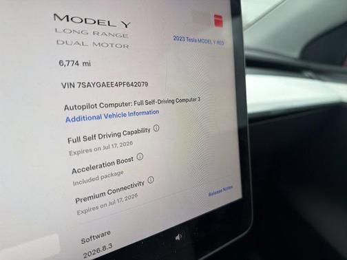Red Multi-Coat 2023 Tesla Model Y Long Range Dual Motor All-Wheel Drive