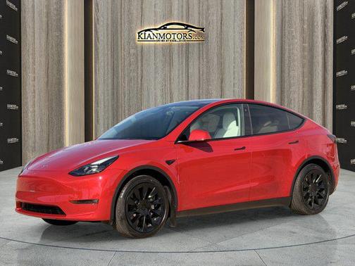 Red Multi-Coat 2023 Tesla Model Y Long Range Dual Motor All-Wheel Drive
