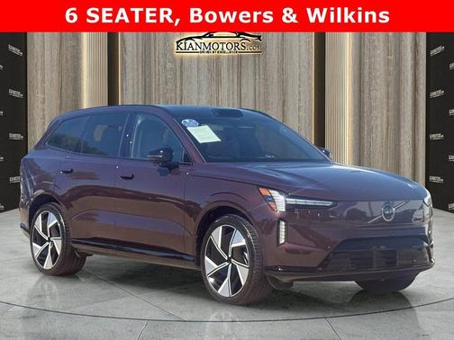 Mulberry Metallic 2025 Volvo EX90 Ultra, Twin Motor Performance, Fully electric, 6 Seats