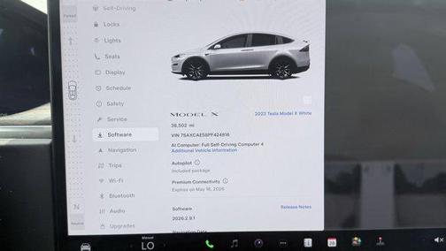 Pearl White Multi-Co 2023 Tesla Model X Standard Range