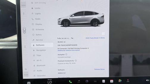 Pearl White Multi-Co 2023 Tesla Model X Standard Range