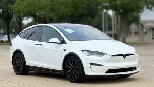 Pearl White Multi-Co 2023 Tesla Model X Standard Range