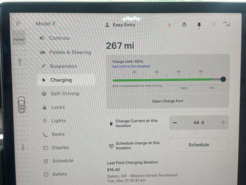 Pearl White Multi-Co 2023 Tesla Model X Standard Range