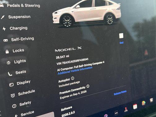 Burgundy Wrap 2024 Tesla Model X Long Range