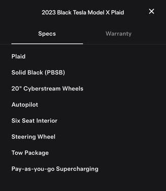 2023 Tesla Model X Plaid Tri Motor All-Wheel Drive