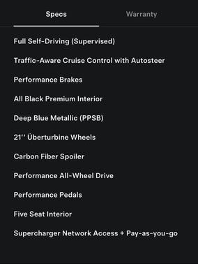 Deep Blue Metallic 2025 Tesla Model Y Performance Dual Motor All-Wheel Drive