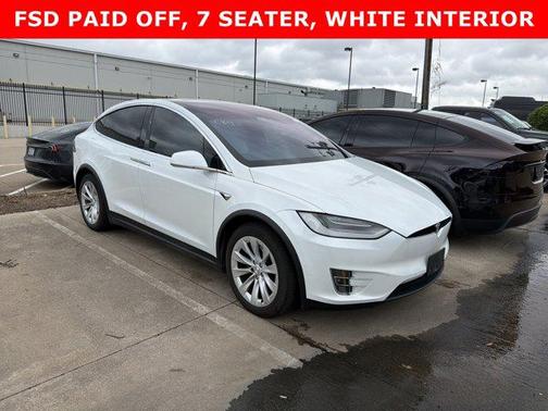 Pearl White Multi-Co 2020 Tesla Model X Long Range Plus Dual Motor All-Wheel Drive
