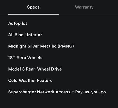 2023 Tesla Model 3 Standard Range