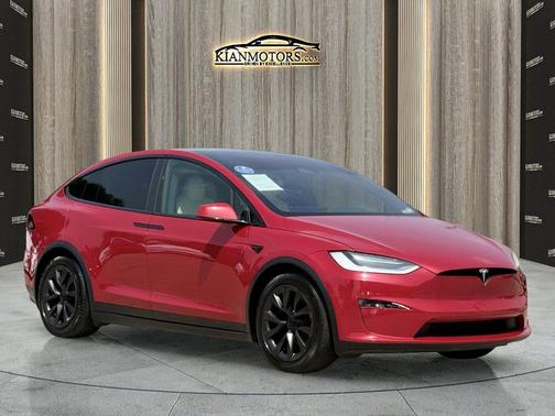 Red Multi-Coat 2022 Tesla Model X Dual Motor All-Wheel Drive