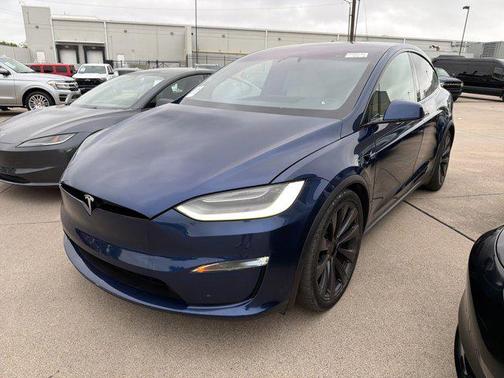 Deep Blue Metallic 2022 Tesla Model X Plaid Tri Motor All-Wheel Drive