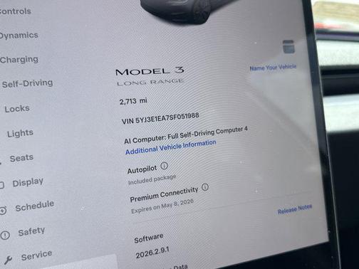 Stealth Grey 2025 Tesla Model 3 Long Range