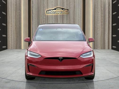 Red Multi-Coat 2022 Tesla Model X Plaid Tri Motor All-Wheel Drive