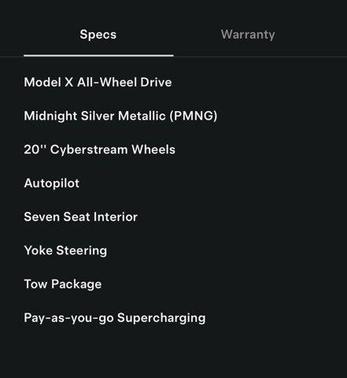 2023 Tesla Model X Standard Range