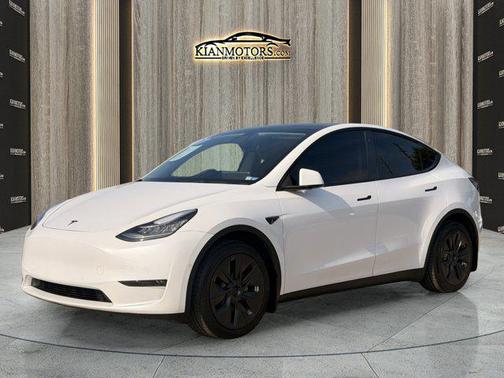 Pearl White Multi-Co 2021 Tesla Model Y Long Range Dual Motor All-Wheel Drive