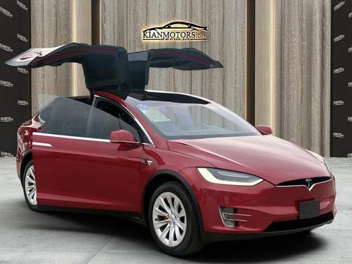 Red Multi-Coat 2019 Tesla Model X P100D  Performance