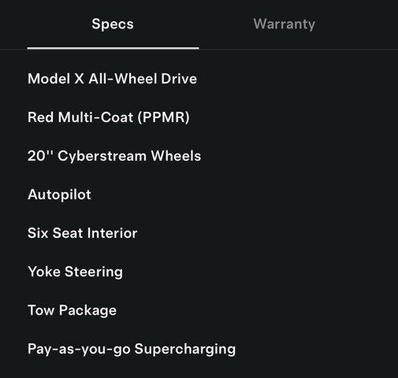 2023 Tesla Model X Standard Range