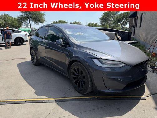 Midnight Silver Meta 2022 Tesla Model X Plaid Tri Motor All-Wheel Drive