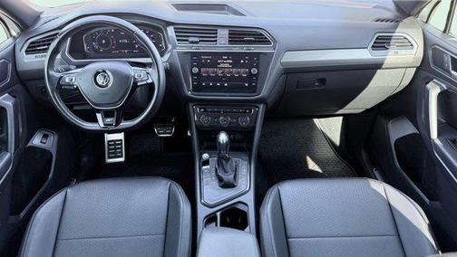 Pure White 2019 Volkswagen Tiguan 2.0T SEL R-Line Black