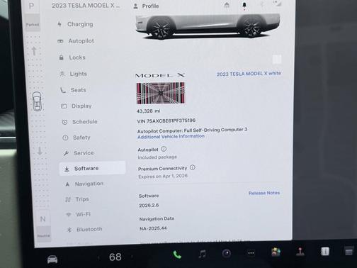 Pearl White Multi-Co 2023 Tesla Model X Plaid Tri Motor All-Wheel Drive