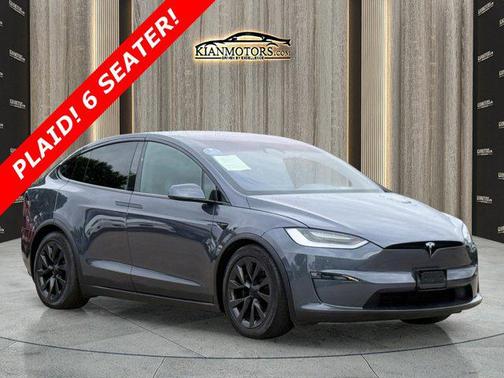 Midnight Silver Meta 2022 Tesla Model X Plaid Tri Motor All-Wheel Drive