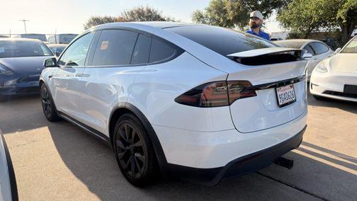 Pearl White Multi-Co 2024 Tesla Model X Plaid Tri Motor All-Wheel Drive