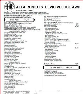 Vulcano Black Metallic 2023 Alfa Romeo Stelvio Veloce AWD