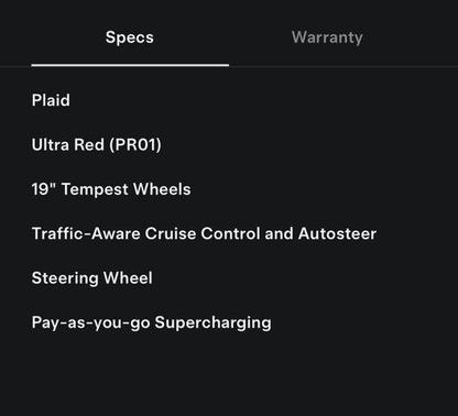 Ultra Red 2024 Tesla Model S Plaid