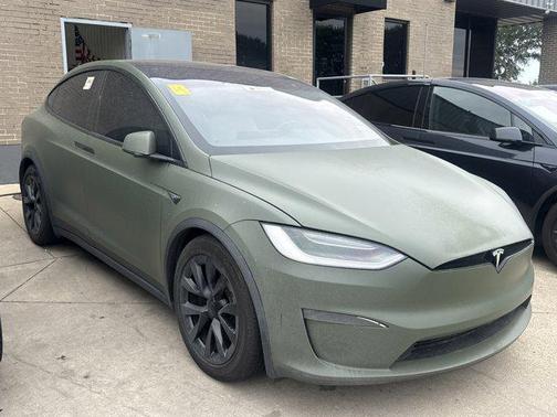 Matte Army Green 2023 Tesla Model X Standard Range