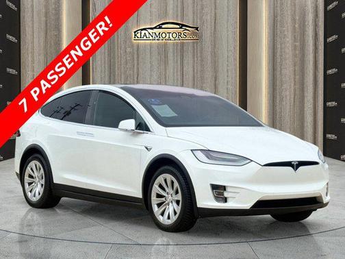 Pearl White Multi-Co 2020 Tesla Model X Long Range Plus Dual Motor All-Wheel Drive