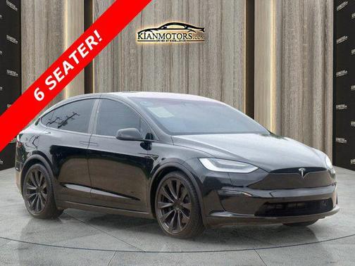 Solid Black 2022 Tesla Model X Plaid Tri Motor All-Wheel Drive