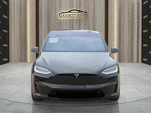 Solid Black 2022 Tesla Model X Plaid Tri Motor All-Wheel Drive