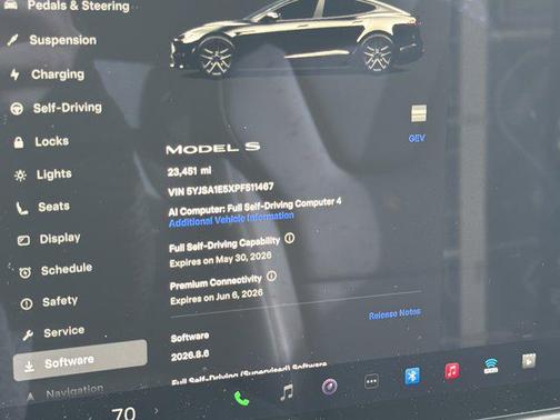 Solid Black 2023 Tesla Model S Standard Range