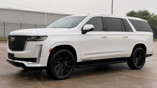 Crystal White Tricoat 2021 Cadillac Escalade ESV Premium Luxury