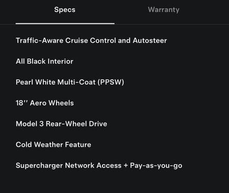2023 Tesla Model 3 Standard Range