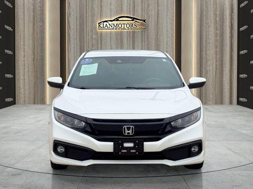 Platinum White Pearl 2020 Honda Civic Sport