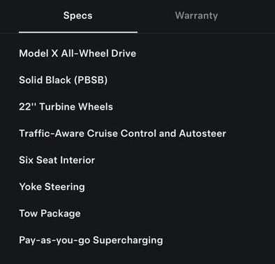 2023 Tesla Model X Standard Range