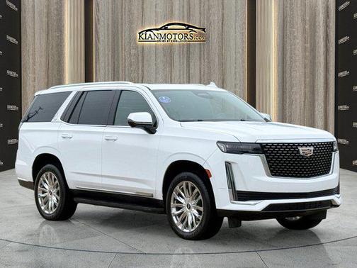 Crystal White Tricoa 2023 Cadillac Escalade Premium Luxury