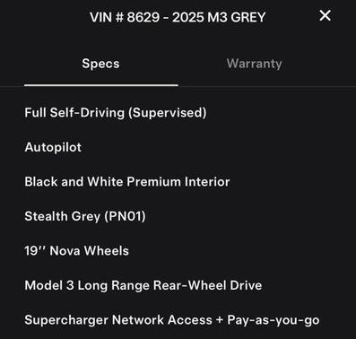 2025 Tesla Model 3 Long Range