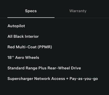 2021 Tesla Model 3 Standard Range Plus