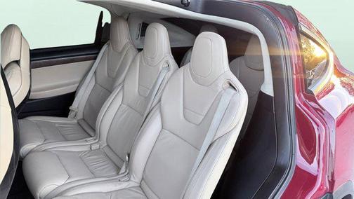 Red Multi-Coat 2017 Tesla Model X 75D