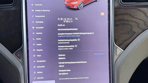 Red Multi-Coat 2017 Tesla Model X 75D